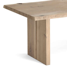 Load image into Gallery viewer, Oak Mill 210cm Dining Table - Wood Base - White Oil
