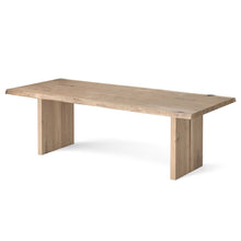 Load image into Gallery viewer, Oak Mill 240cm Dining Table - Wood Base - White Oil
