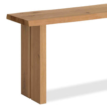 Load image into Gallery viewer, Oak Mill Console Table - Wood Base - Waxed Oak
