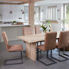 Load image into Gallery viewer, Oak Mill 210cm Dining Table - Wood Base - Waxed Oak
