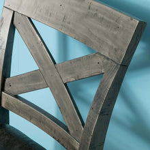 Load image into Gallery viewer, Brooklyn Cross Back Grey Bar Stool
