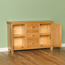 Load image into Gallery viewer, London Oak 3 Drawer Sideboard
