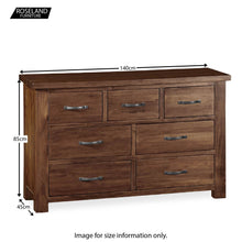 Load image into Gallery viewer, Ladock 3 Over 4 Chest of Drawers
