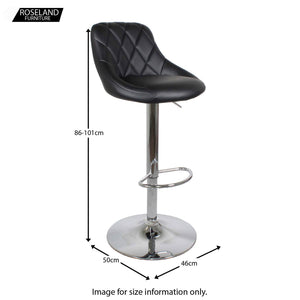 Abberley Adjustable Bar Stools - Set of 2