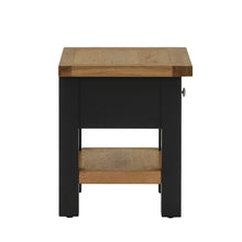 Load image into Gallery viewer, Charlestown Black Side Table with Drawer
