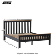 Load image into Gallery viewer, Charlestown Black 5ft King Size Bed Frame
