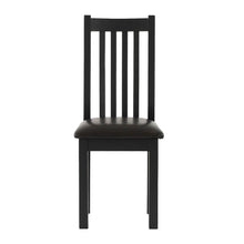 Load image into Gallery viewer, Charlestown Black Slatted Back Dining Chair with Cushioned Seat
