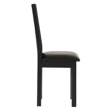 Load image into Gallery viewer, Charlestown Black Slatted Back Dining Chair with Cushioned Seat
