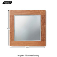 Load image into Gallery viewer, Mobel Oak Bathroom Small Mirror
