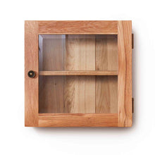 Load image into Gallery viewer, Mobel Oak Bathroom Glass Single Door Cabinet
