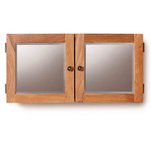 Load image into Gallery viewer, Mobel Oak Bathroom Mirrored Double Door Cabinet
