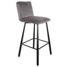 Load image into Gallery viewer, Whitney Velvet Bar Stool - Set of 2 Stools
