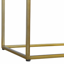 Load image into Gallery viewer, Artisan Chestnut Butler Tray Table with Gold Base
