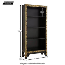 Load image into Gallery viewer, The Nine Schools Oriental Black Bookcase
