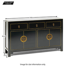 Load image into Gallery viewer, The Nine Schools Qing Black and Gilt Large Sideboard
