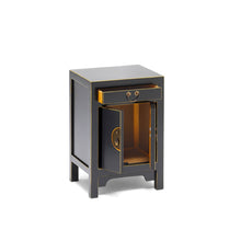 Load image into Gallery viewer, The Nine Schools Qing Black and Gilt Small Cabinet
