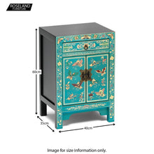 Load image into Gallery viewer, The Nine Schools Oriental Decorated Blue Small Cabinet
