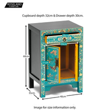 Load image into Gallery viewer, The Nine Schools Oriental Decorated Blue Small Cabinet
