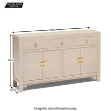 Load image into Gallery viewer, The Nine Schools Qing Oyster Grey Large Sideboard
