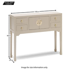Load image into Gallery viewer, The Nine Schools Oriental Oyster Grey Small Console Table
