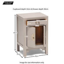 Load image into Gallery viewer, The Nine Schools Qing Oyster Grey Small Cabinet
