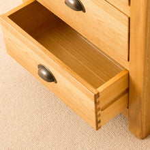 Load image into Gallery viewer, Roseland Oak 5 Drawer Tallboy Chest
