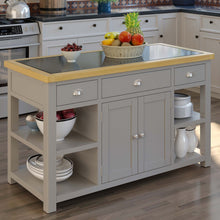 Load image into Gallery viewer, Padstow Grey Large Kitchen Island

