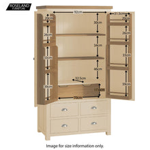 Load image into Gallery viewer, Padstow Cream Large Larder Unit

