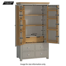 Load image into Gallery viewer, Padstow Grey Large Larder Unit
