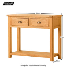 Load image into Gallery viewer, Roseland Oak Console Table
