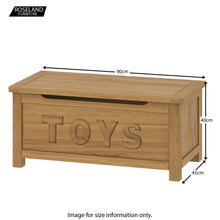 Load image into Gallery viewer, Roseland Oak Toy Box
