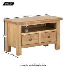 Load image into Gallery viewer, Charlestown Oak 80cm TV Stand
