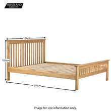 Load image into Gallery viewer, Charlestown Oak 5ft King Size Bed Frame
