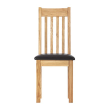 Load image into Gallery viewer, Charlestown Oak Dining Chair with Padded Seat

