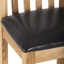 Load image into Gallery viewer, Charlestown Oak Dining Chair with Padded Seat
