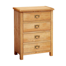 Load image into Gallery viewer, Surrey Oak Bedroom Set - 4 Drawer Chest

