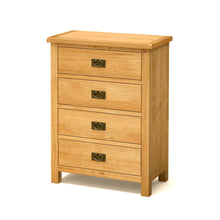 Load image into Gallery viewer, Surrey Oak 4 Drawer Chest
