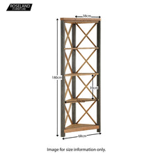 Load image into Gallery viewer, Urban Elegance Reclaimed Large Corner Bookcase
