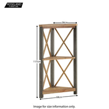 Load image into Gallery viewer, Urban Elegance Reclaimed Small Corner Bookcase
