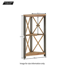 Load image into Gallery viewer, Urban Elegance Reclaimed Small Corner Bookcase
