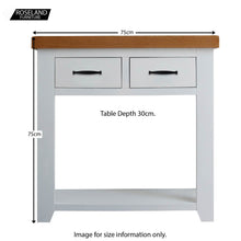 Load image into Gallery viewer, Chatsworth White Console Table
